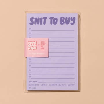 Shit To Buy Notepad