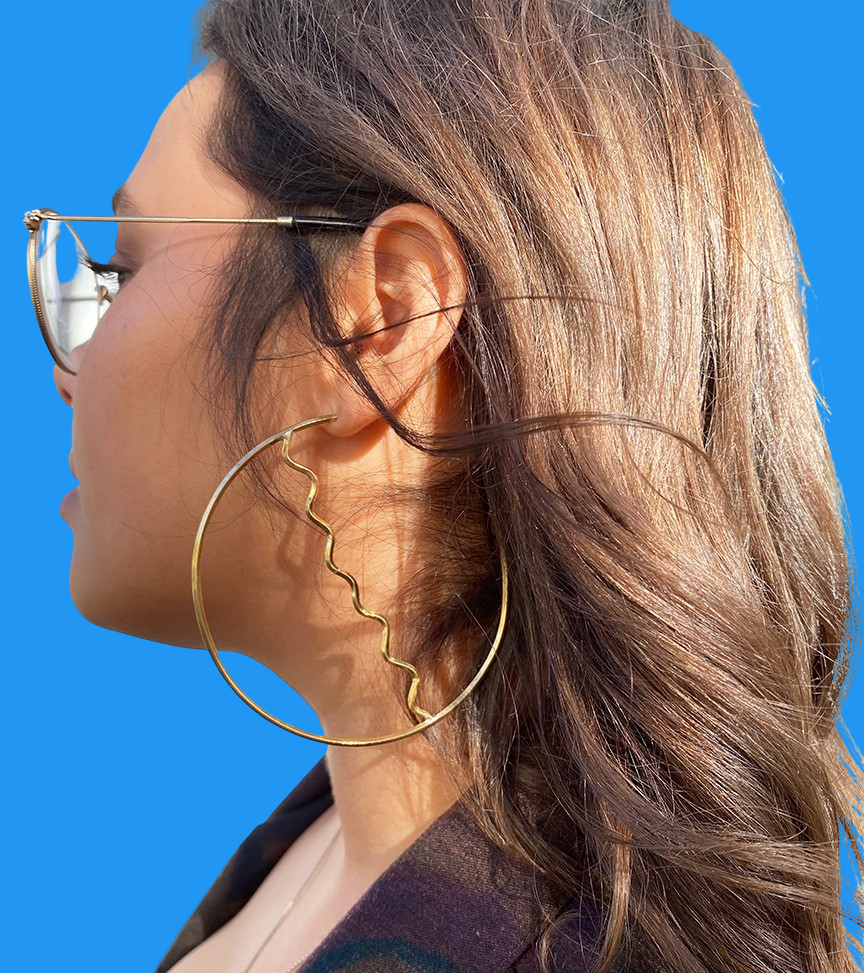 Brianna Hoops Earrings