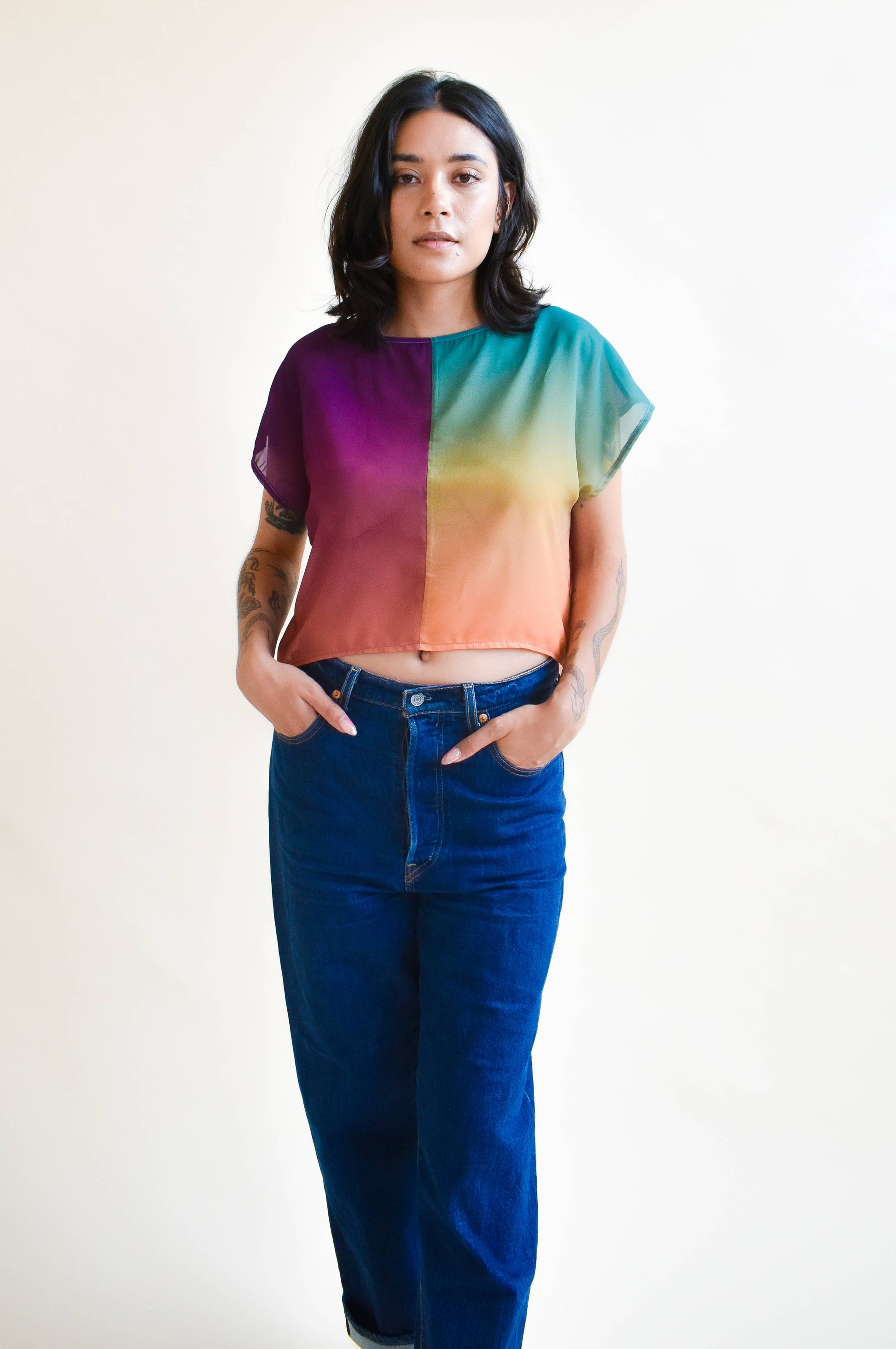 OOAK Fox Crop Top
