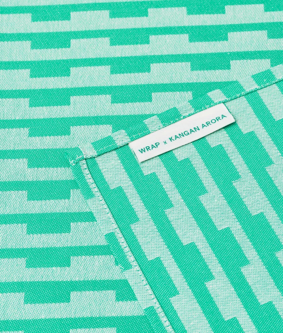 Stripes Turquoise/Natural Napkin Set