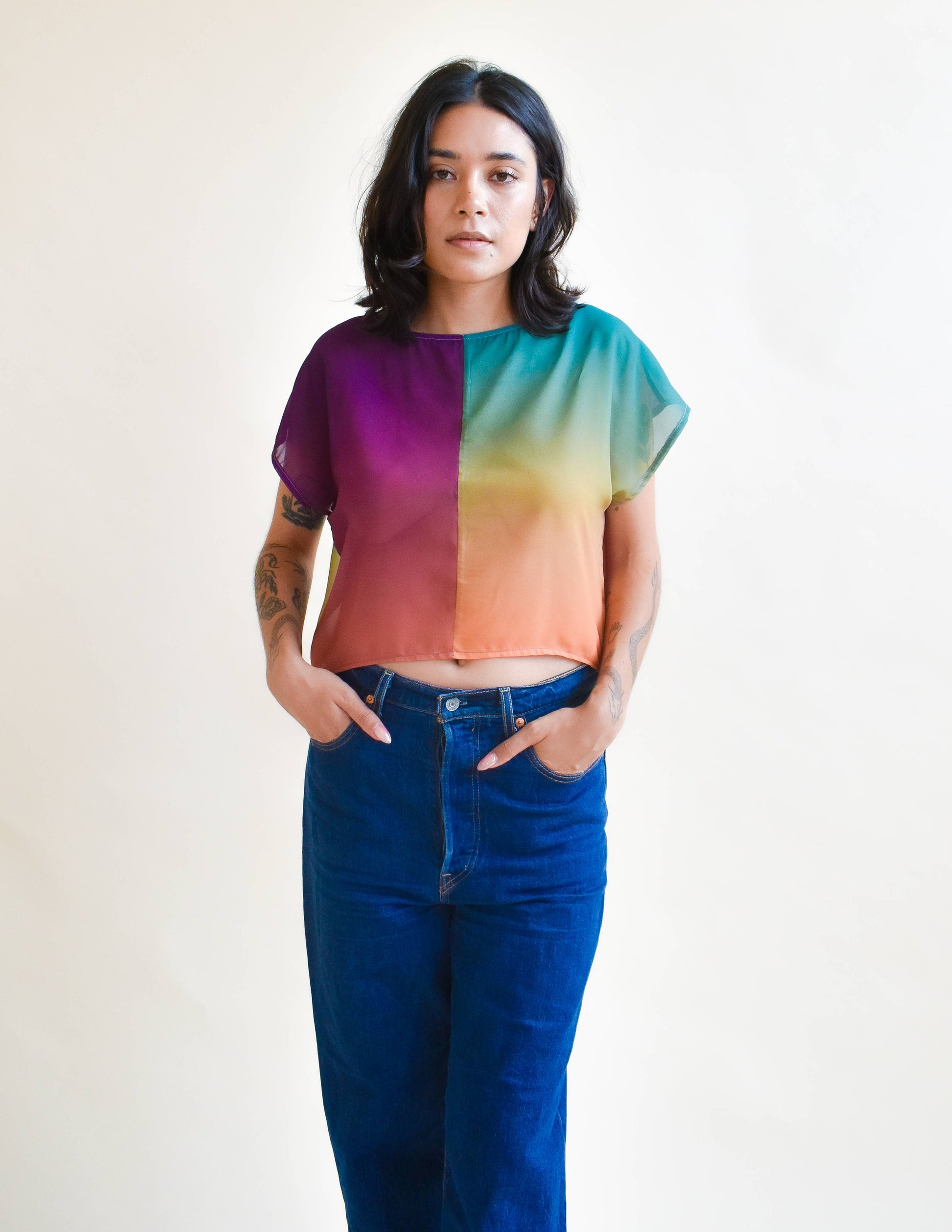 OOAK Fox Crop Top