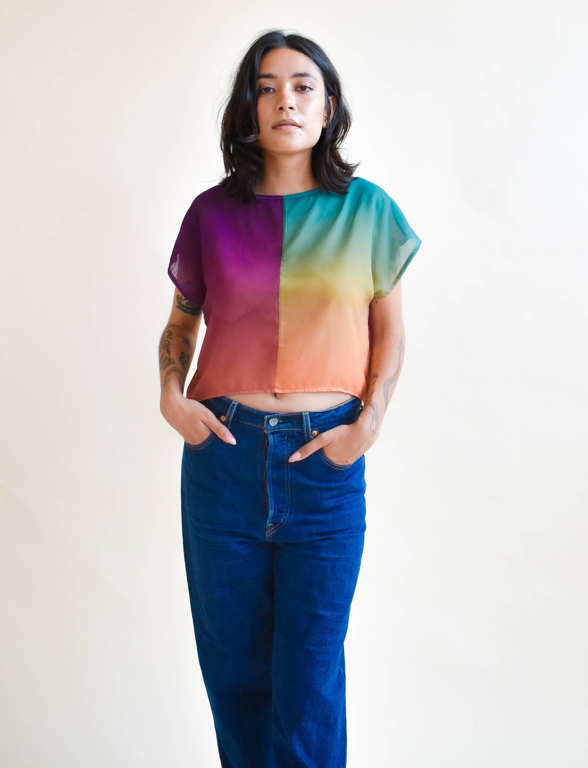 OOAK Fox Crop Top