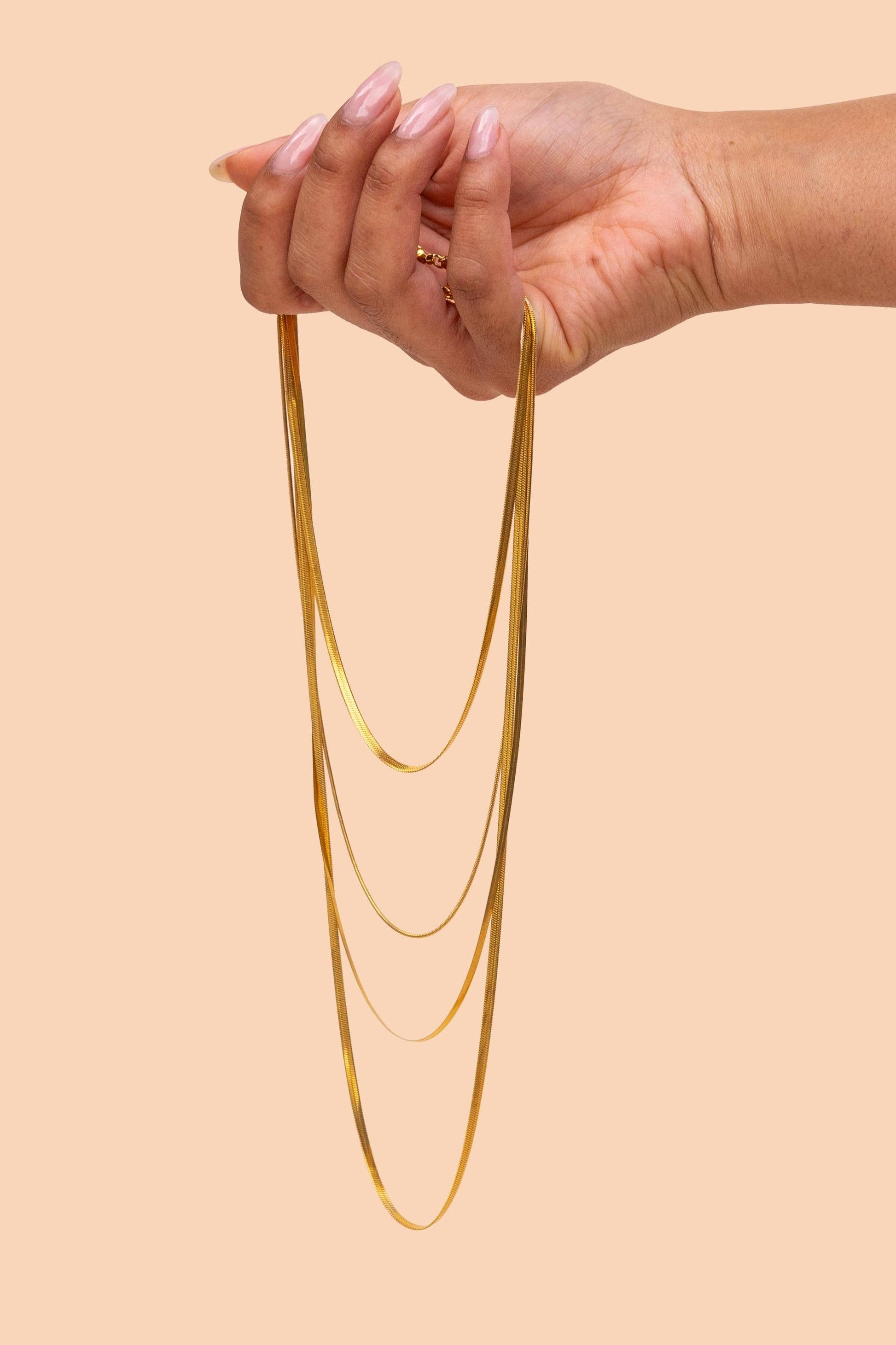 Louise 4 Layer Snake Chain Necklace