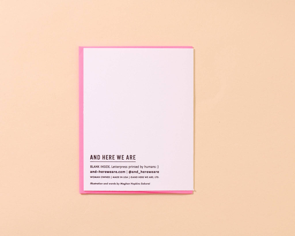 Best Hugger/Mom/Friend Letterpress Mother's Day Card
