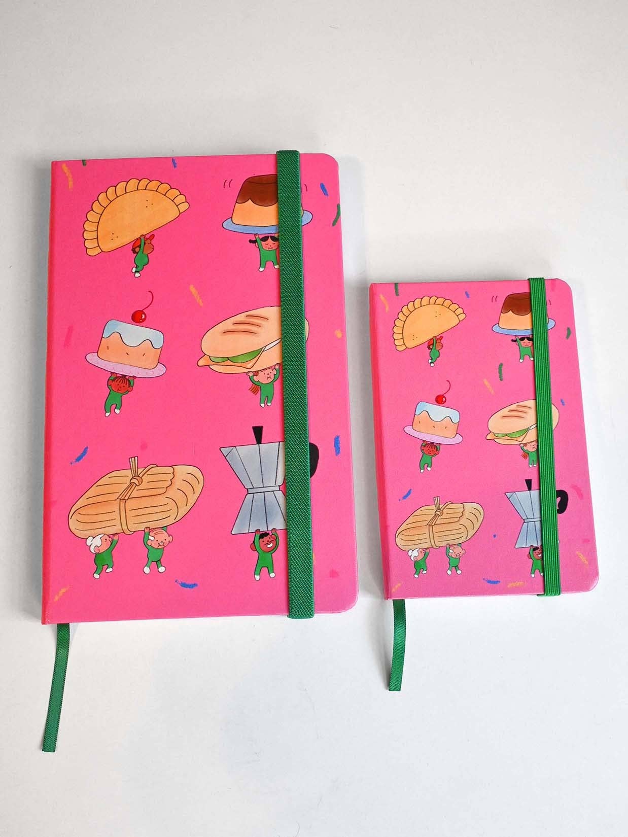 Food on Parade Hardcover Notebook