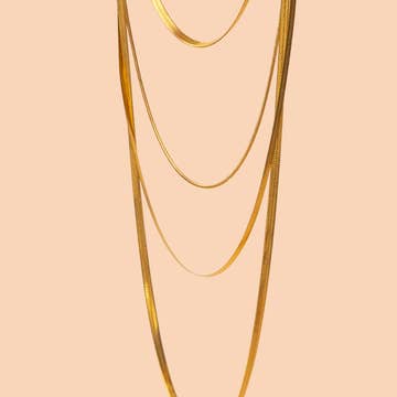 Louise 4 Layer Snake Chain Necklace