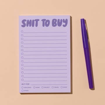 Shit To Buy Notepad