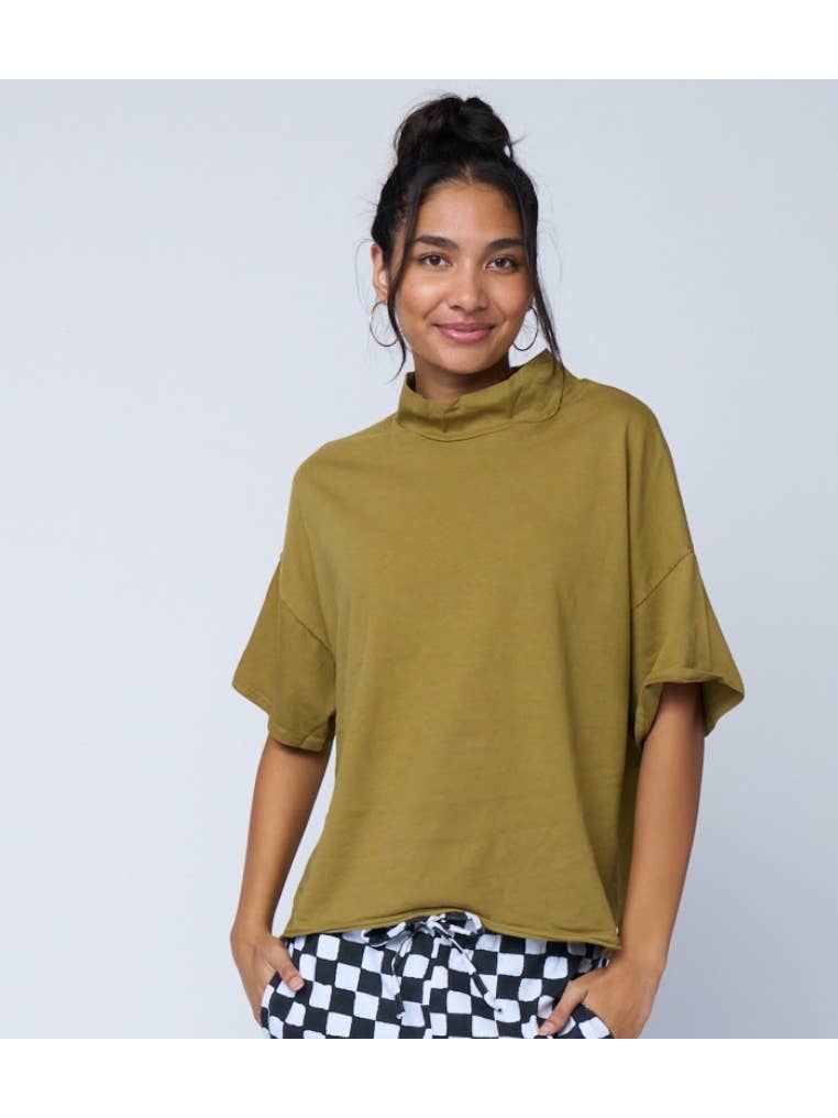 Mare Mock Neck Top