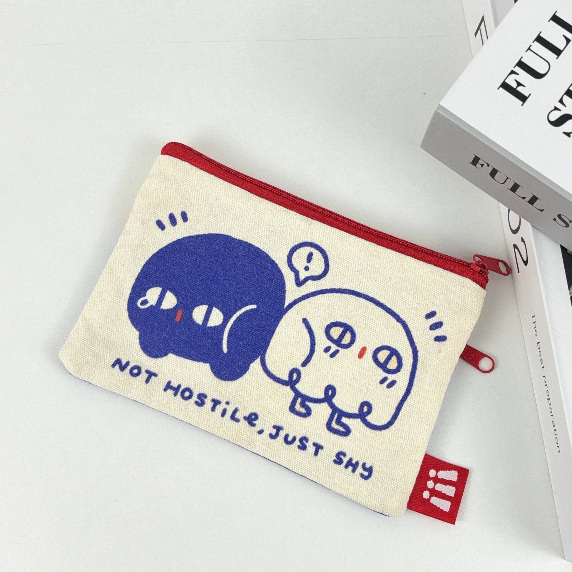 Just Shy Canvas Pouch Cag with Pocket