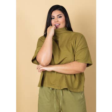 Mare Mock Neck Top