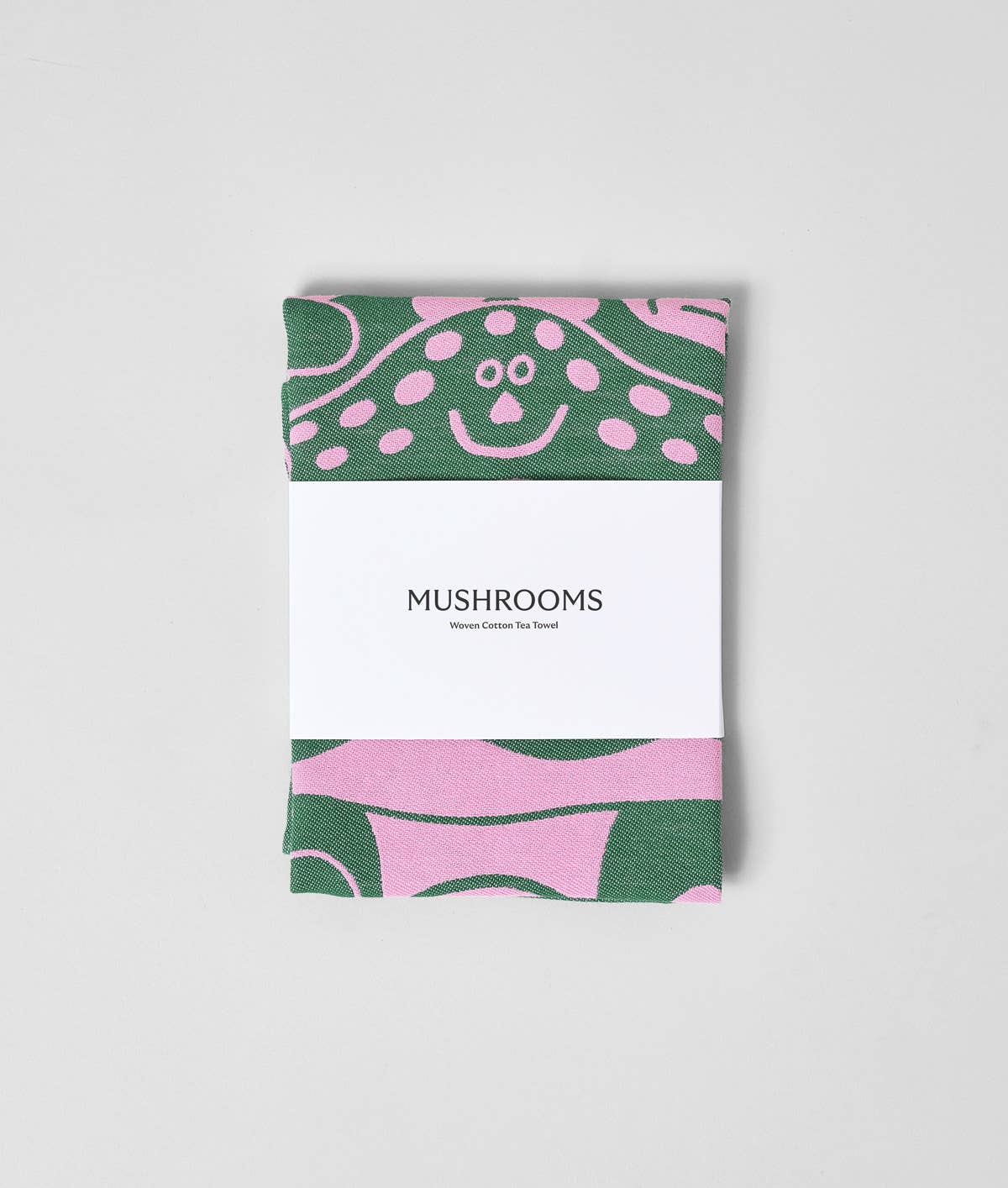 Mushrooms Woven Cotton Tea Towel