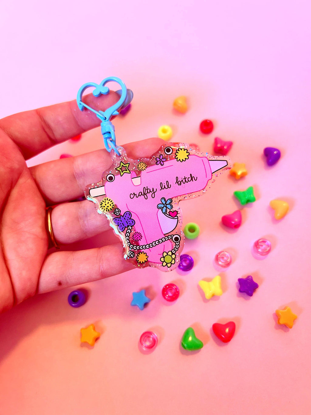 Crafty Lil B*tch Keychain
