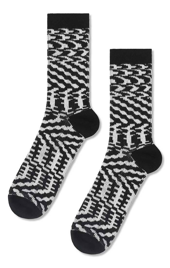 Mixer Knit Dress Crew Sock