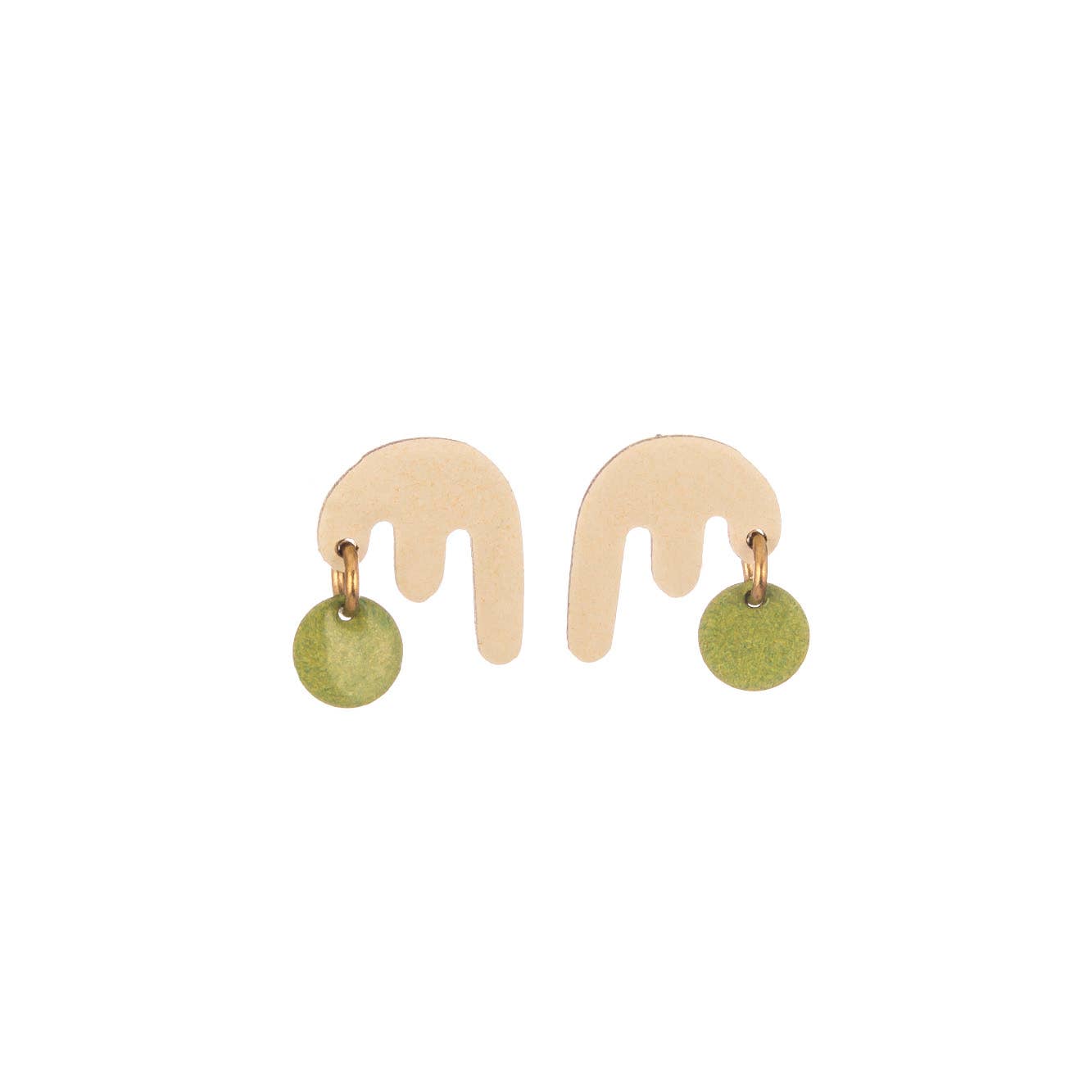 M Stud Earrings
