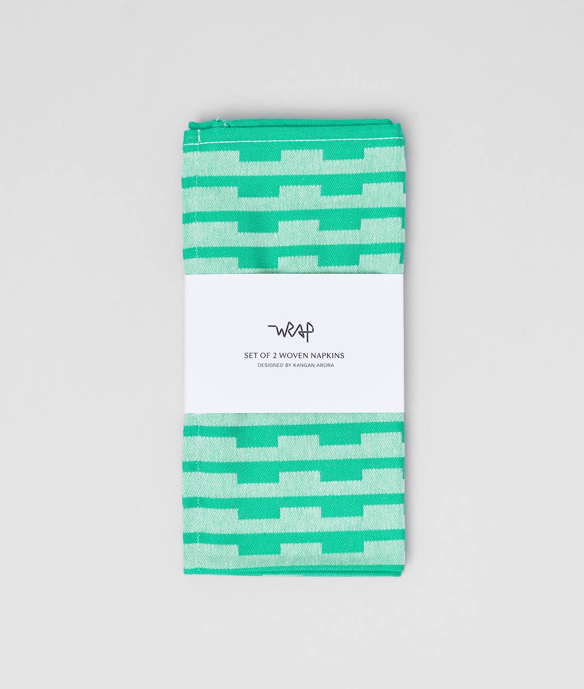 Stripes Turquoise/Natural Napkin Set