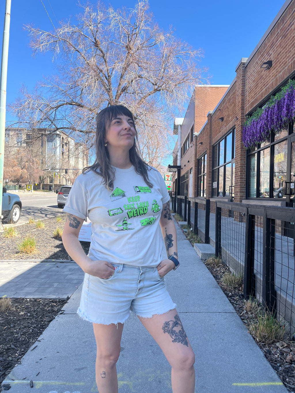 Keep Salt Lake Weird Tee - Tan