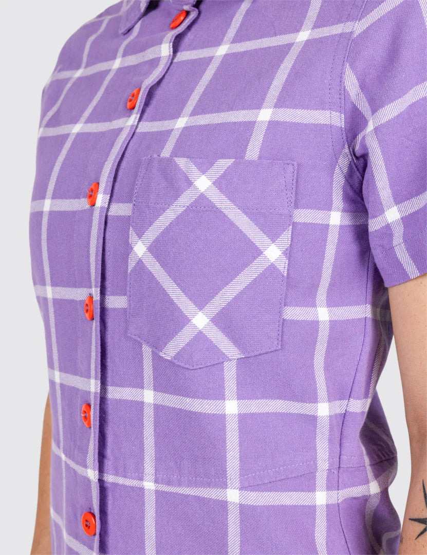 Majesty Grid Diner Dress