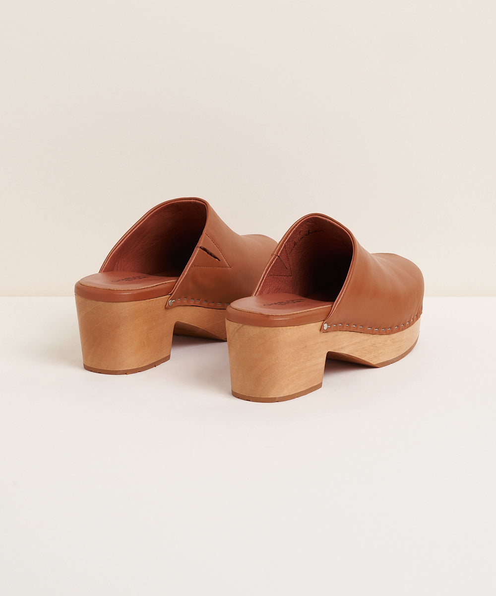 Martino Low Heel Wooden Clog
