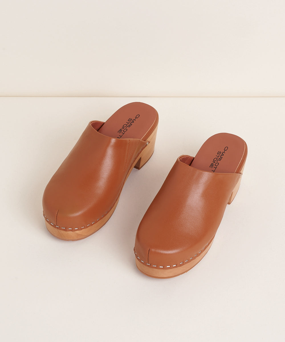 Martino Low Heel Wooden Clog