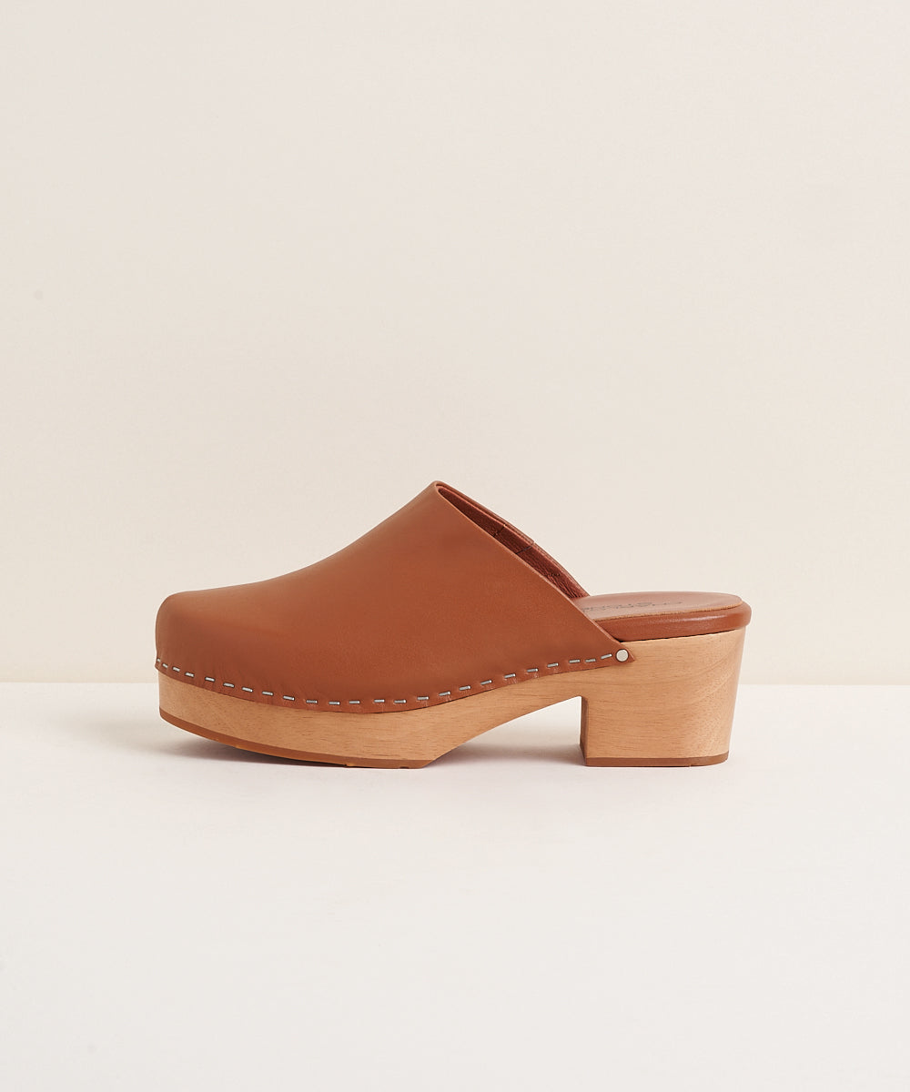 Martino Low Heel Wooden Clog