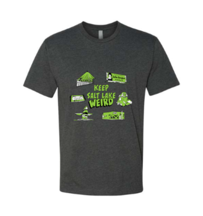 Keep Salt Lake Weird Tee - Charcoal