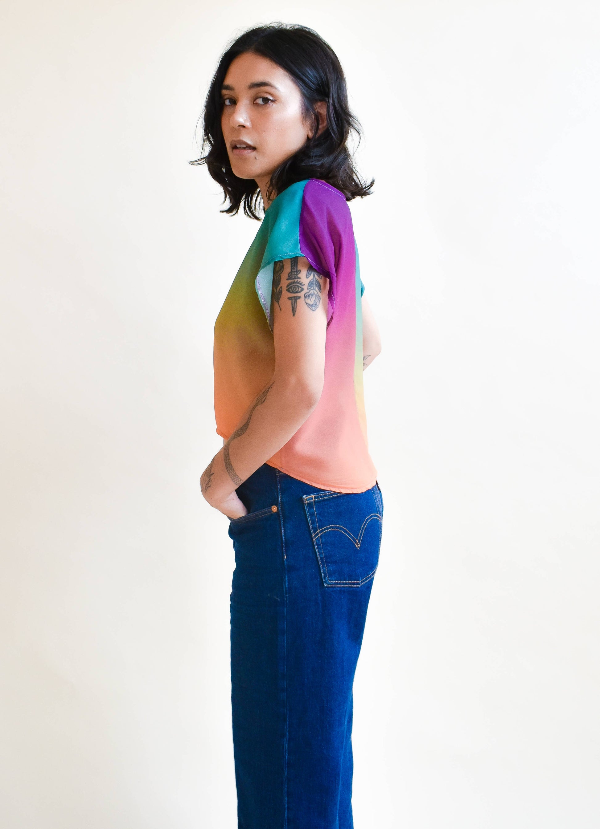 OOAK Fox Crop Top