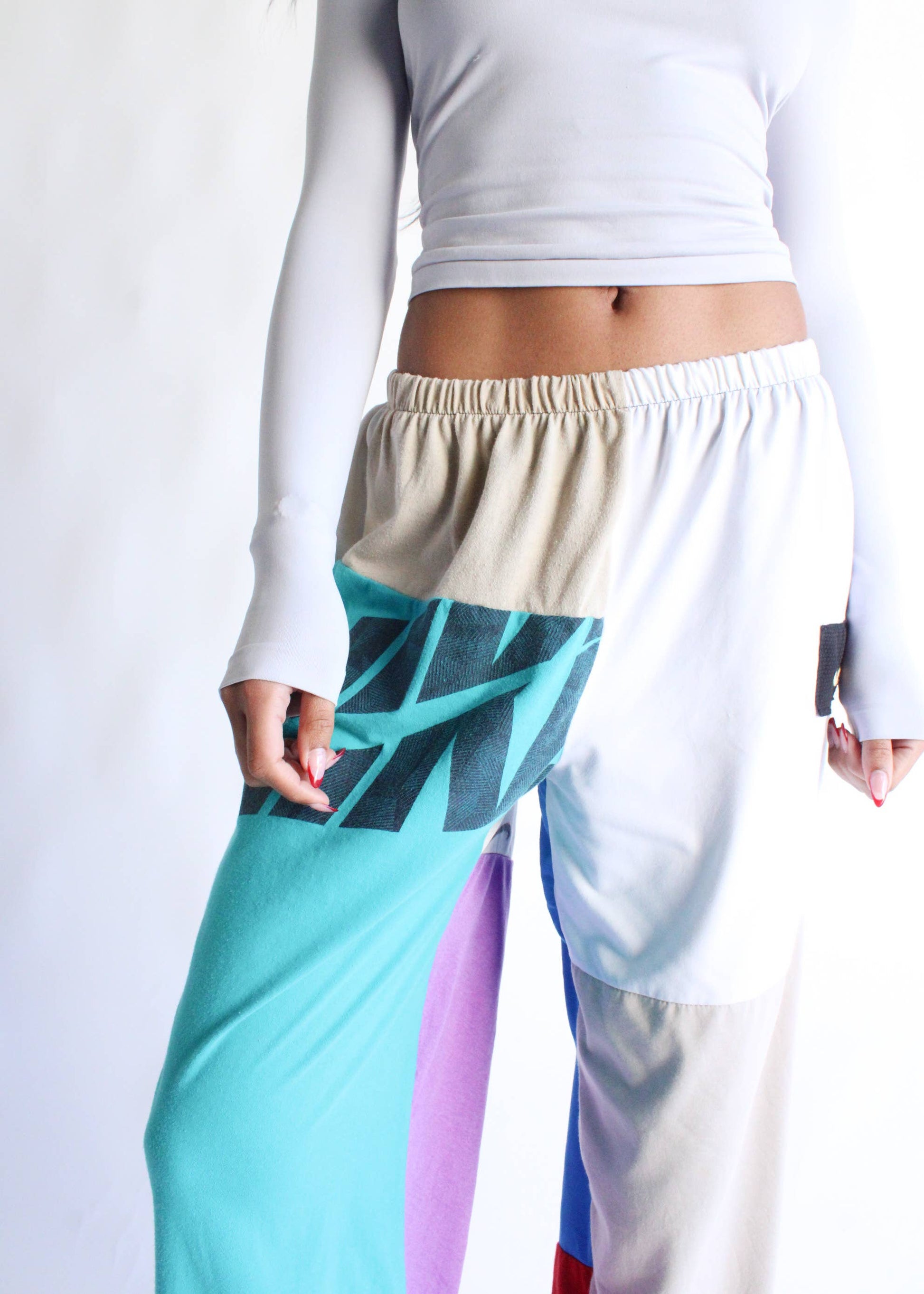 Vintage Tee Elastic Waist Pants