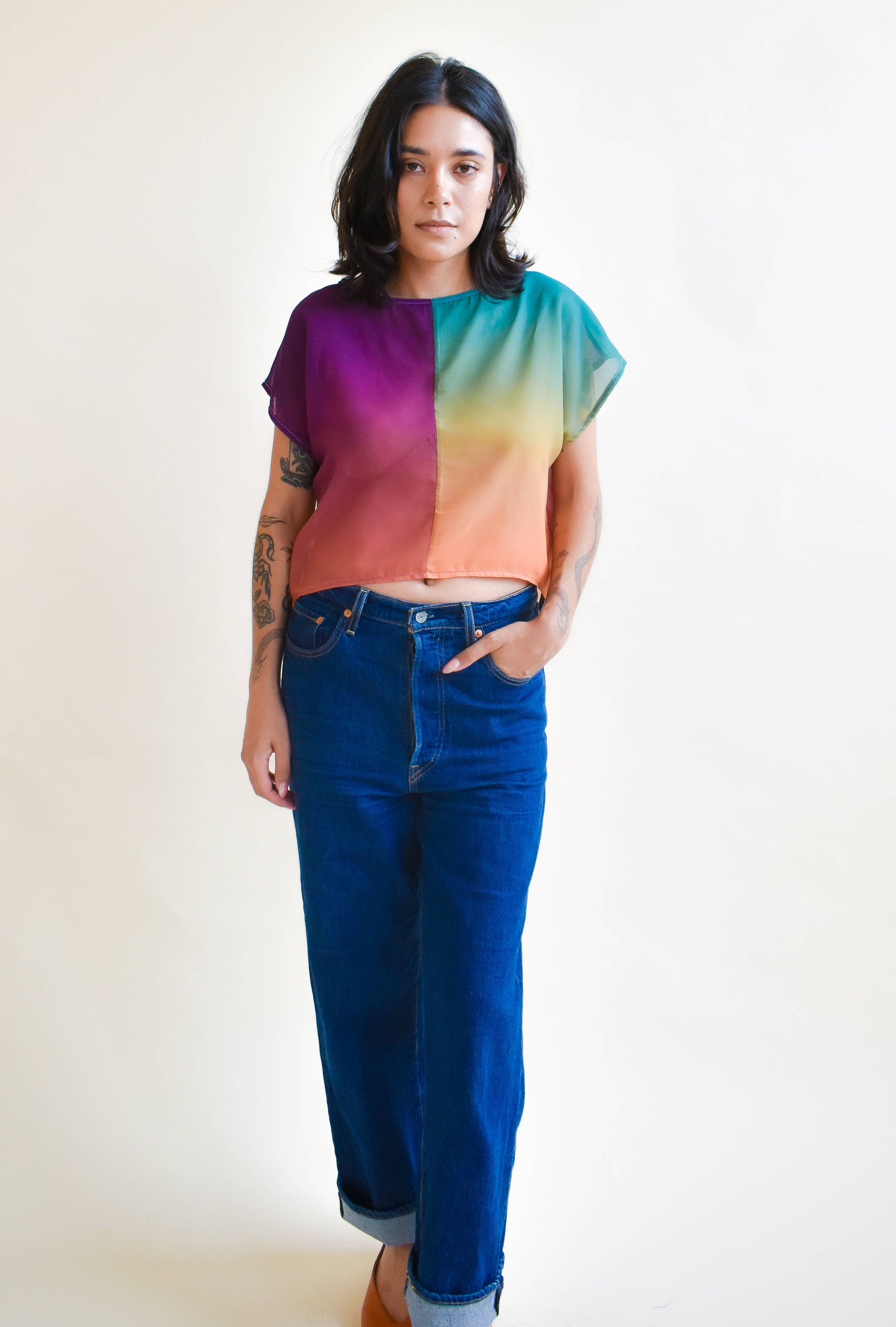 OOAK Fox Crop Top