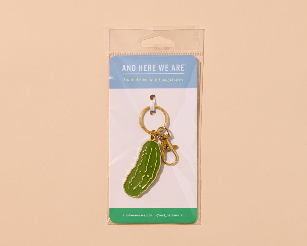Pickle Enamel Keychain & Bag Charm