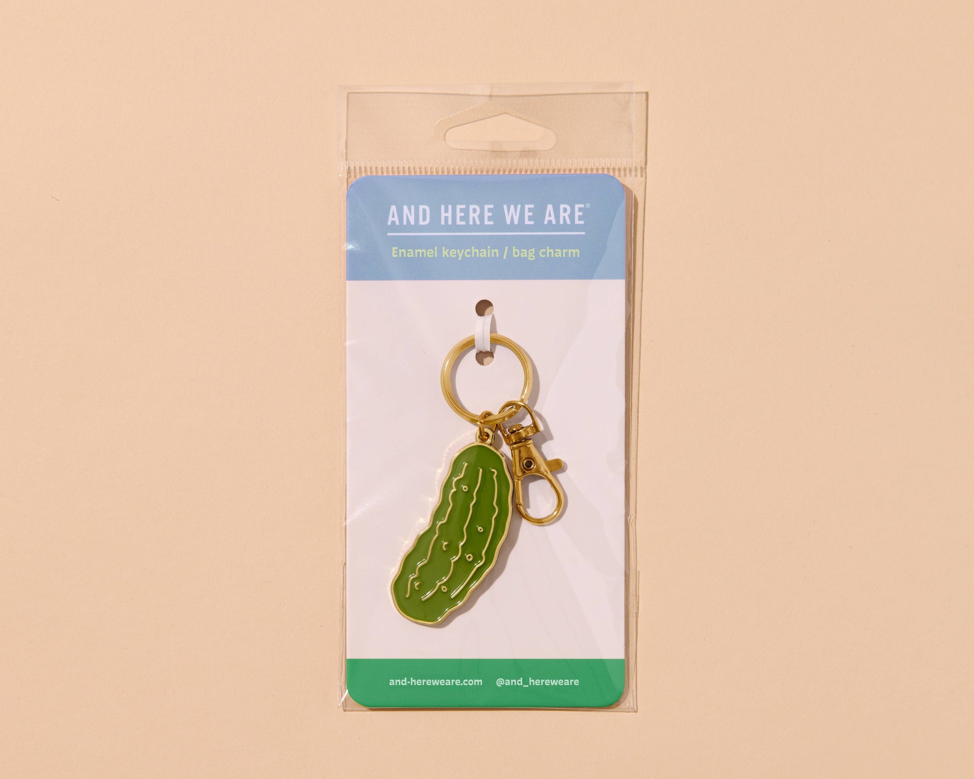 Pickle Enamel Keychain & Bag Charm