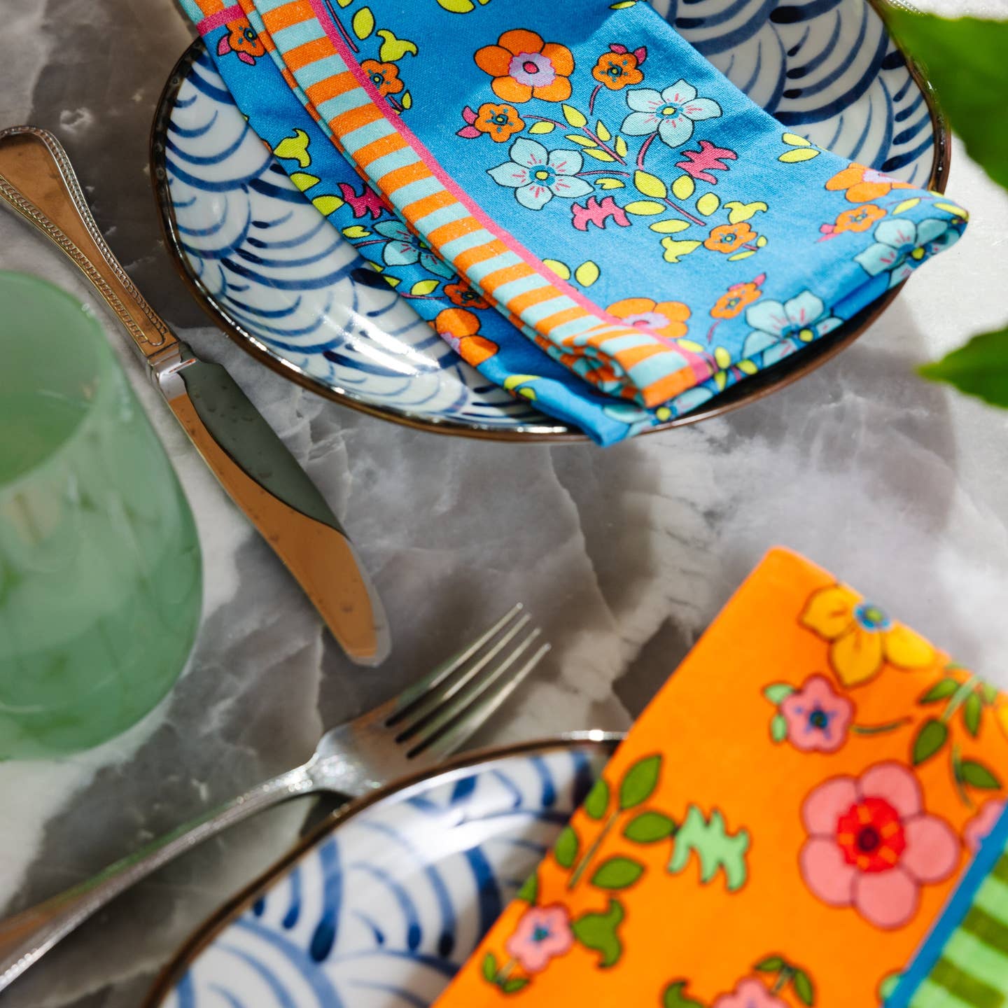 Summer Floral Cloth Napkin Set