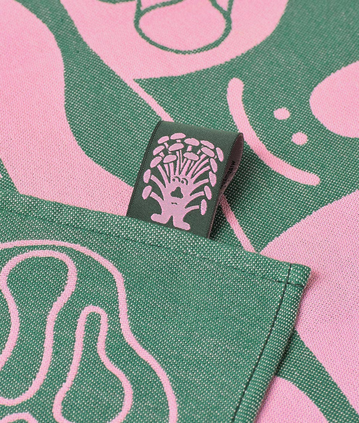 Mushrooms Woven Cotton Tea Towel