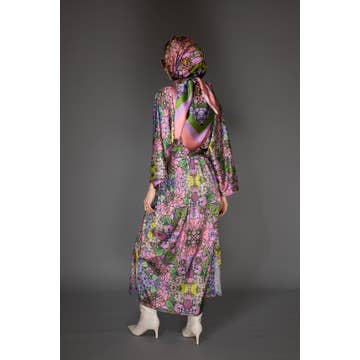 Floral Satin Kimono