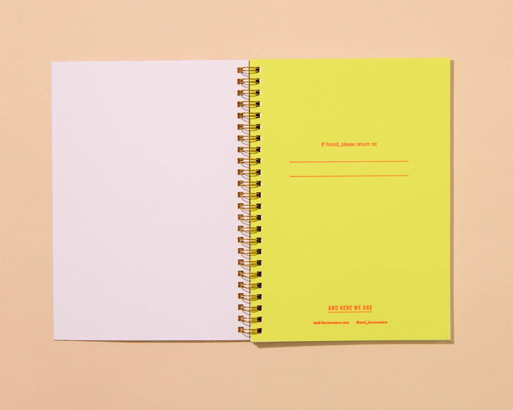 Hot Dog Pattern Letterpress Spiral Notebook