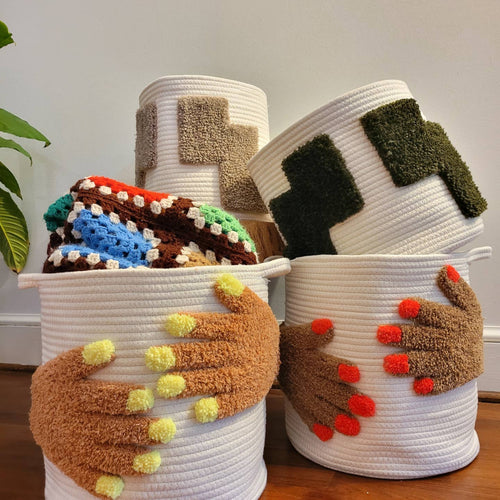 13" Tufted Basket - Hug