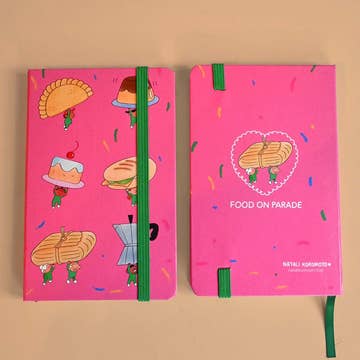 Food on Parade Hardcover Notebook