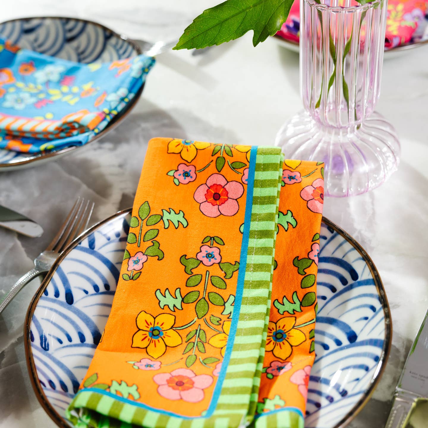 Summer Floral Cloth Napkin Set