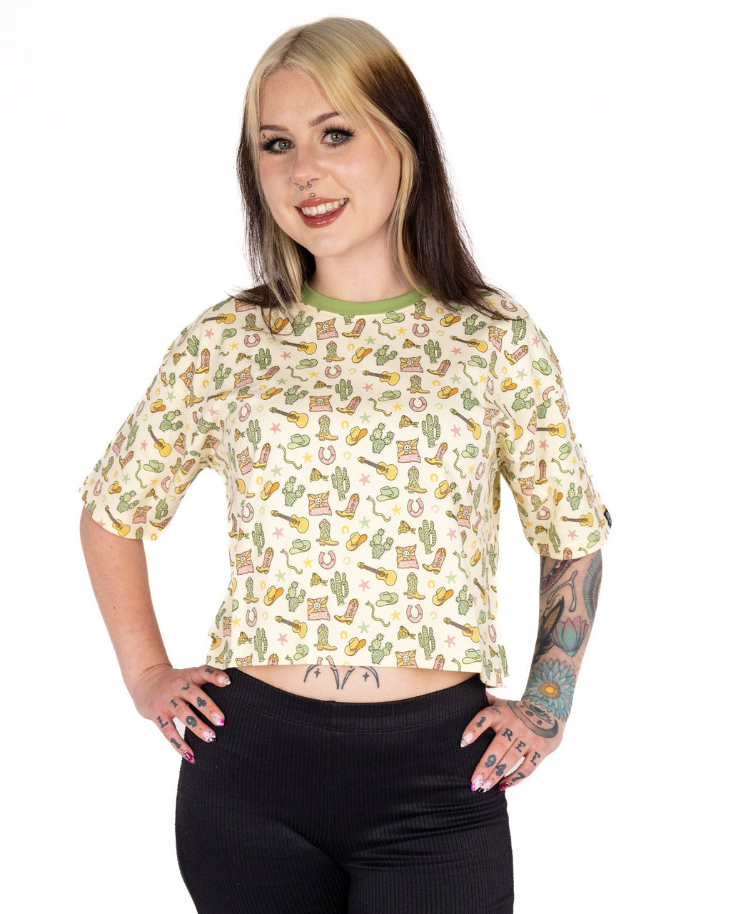 Cowboy Cropped Boxy Tee