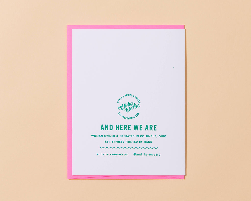 Goodwill/Gender is a Social Construct Christmas Letterpress Greeting Card