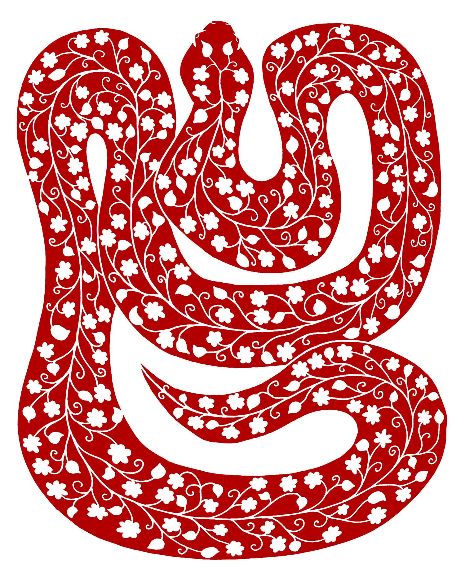 Snake  Crew Neck Tee