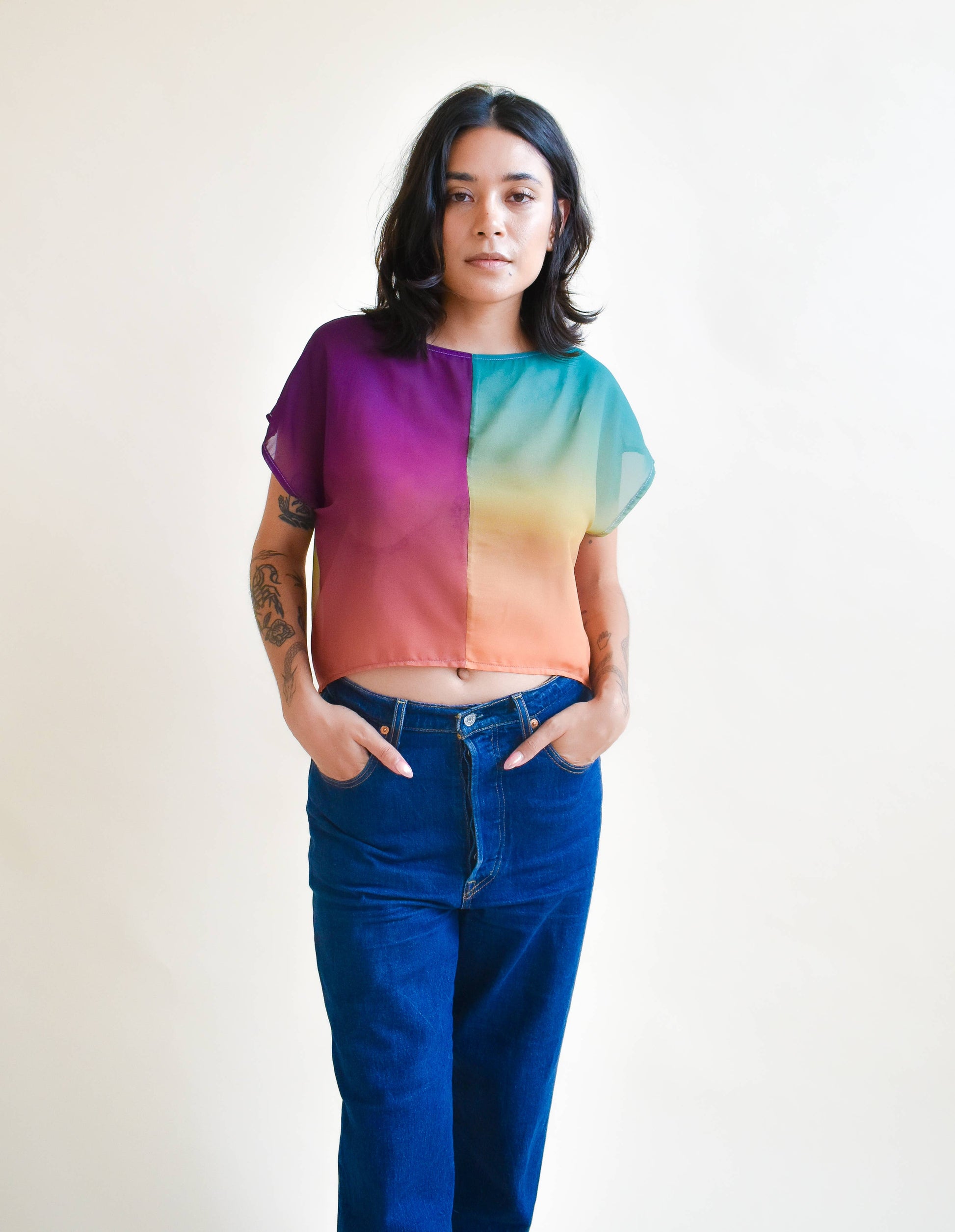 OOAK Fox Crop Top