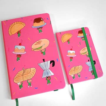Food on Parade Hardcover Notebook
