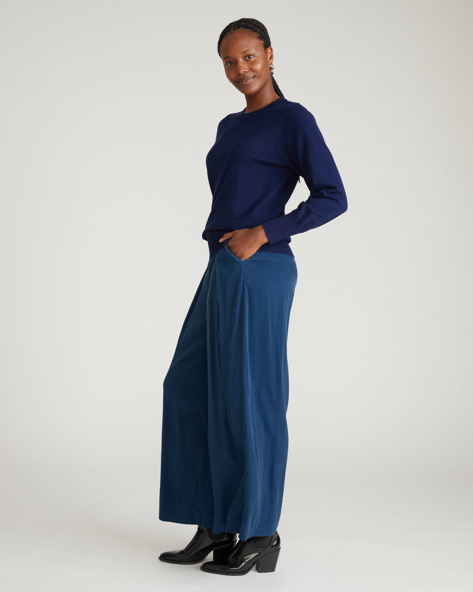 Palais Cooling Cupro Wide Leg Pant