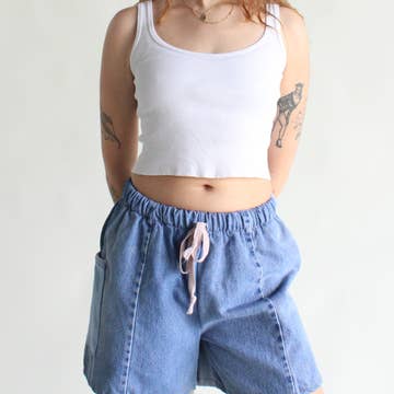 RCYCLD Eco-Denim Pieced Shorts