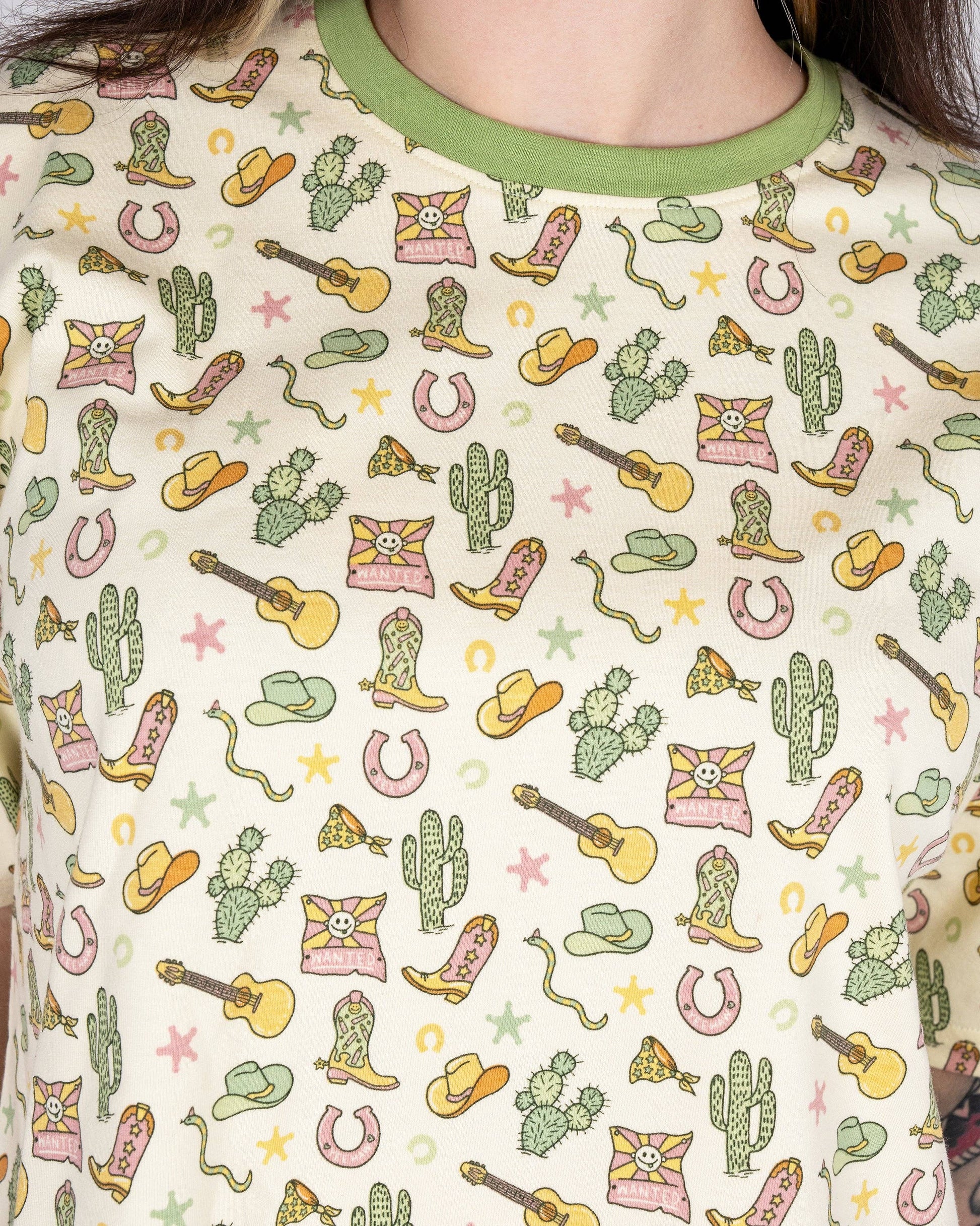 Cowboy Cropped Boxy Tee