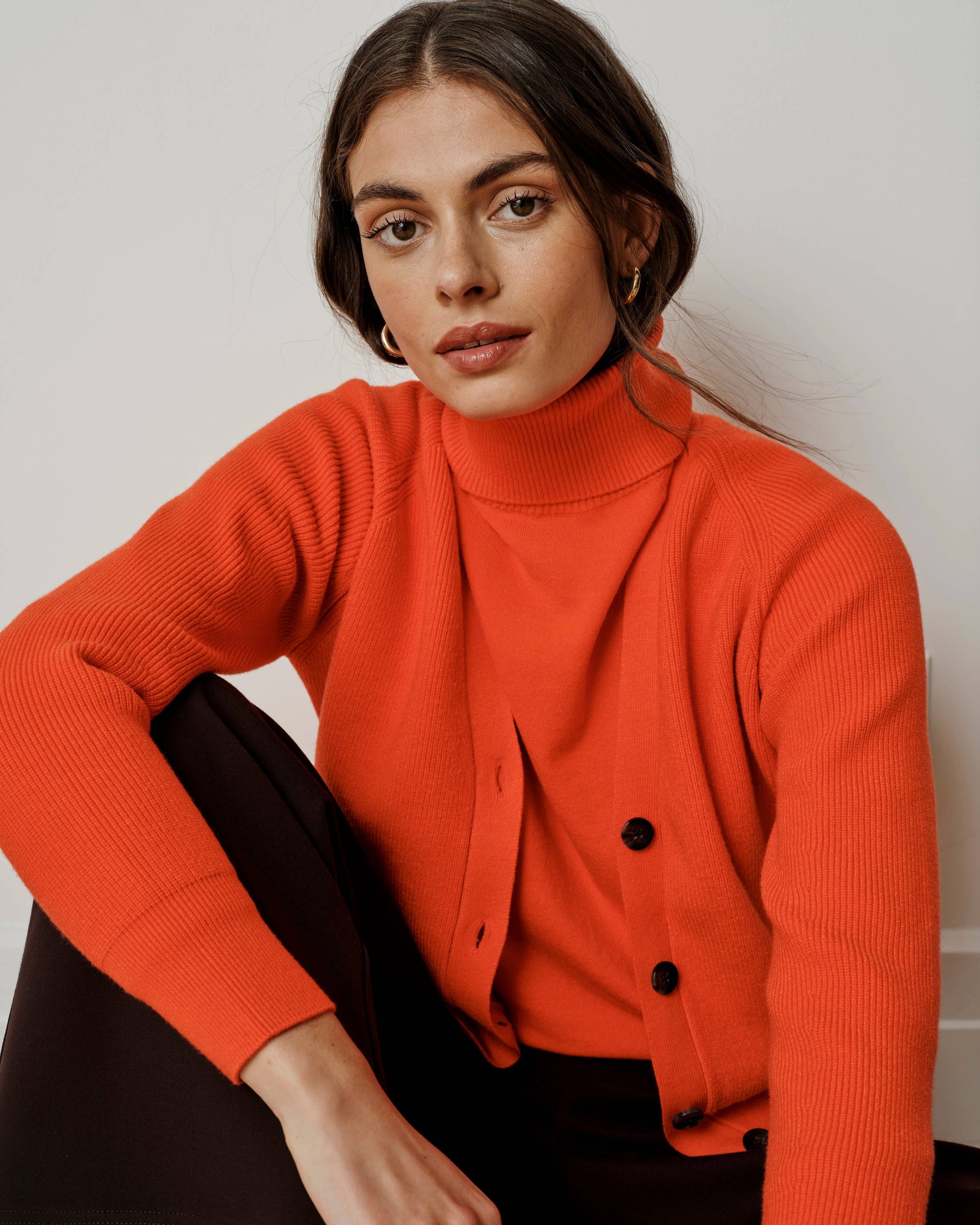 Renee Savvy Fine Knit Raglan Turtleneck