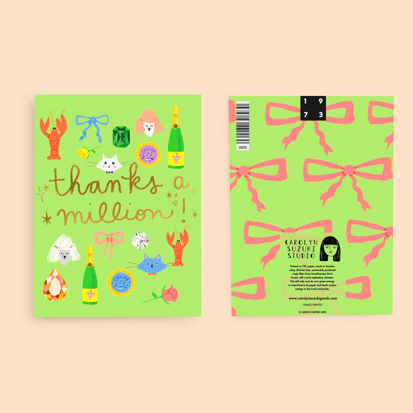 Fancy Pants Greeting Card