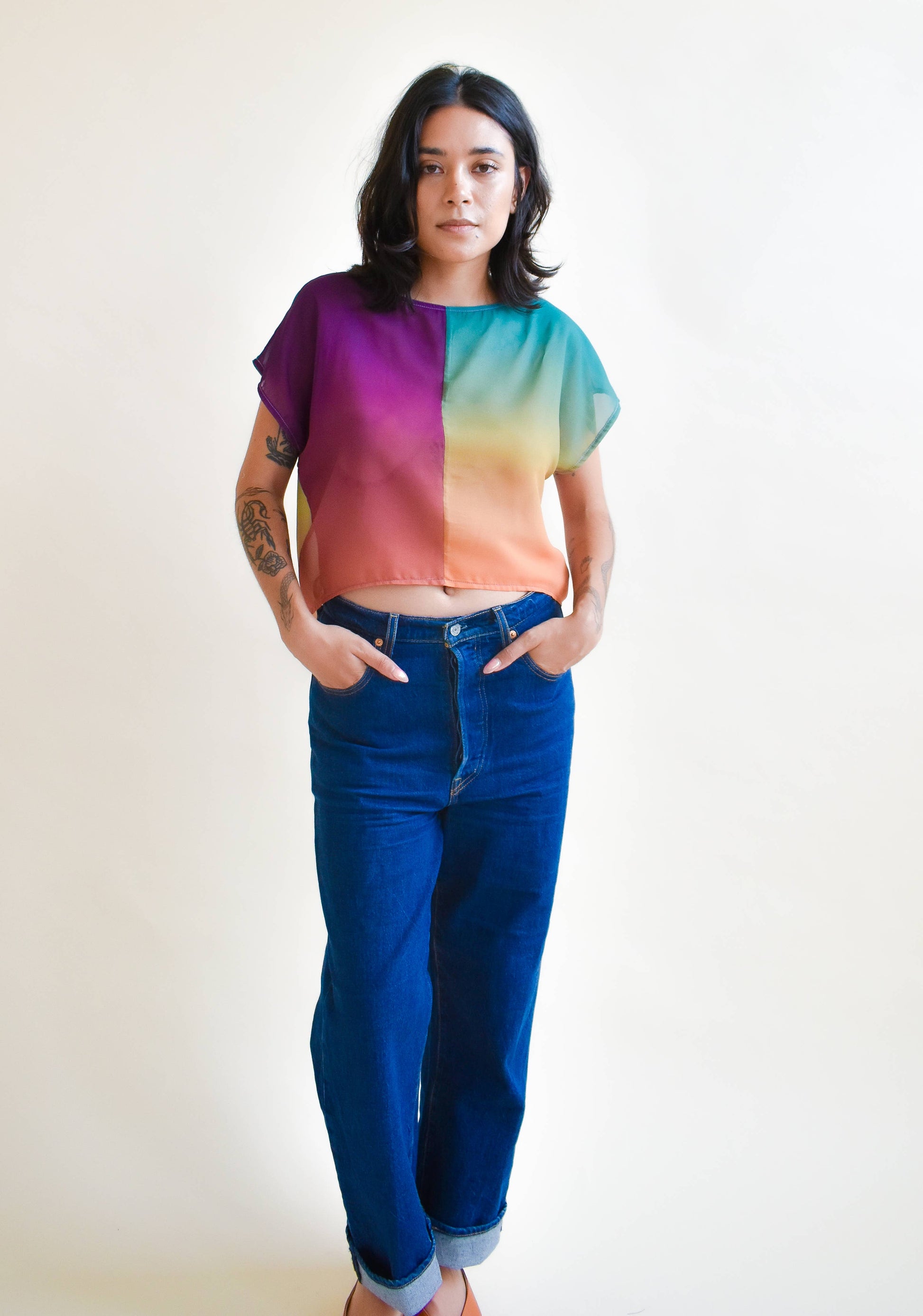 OOAK Fox Crop Top