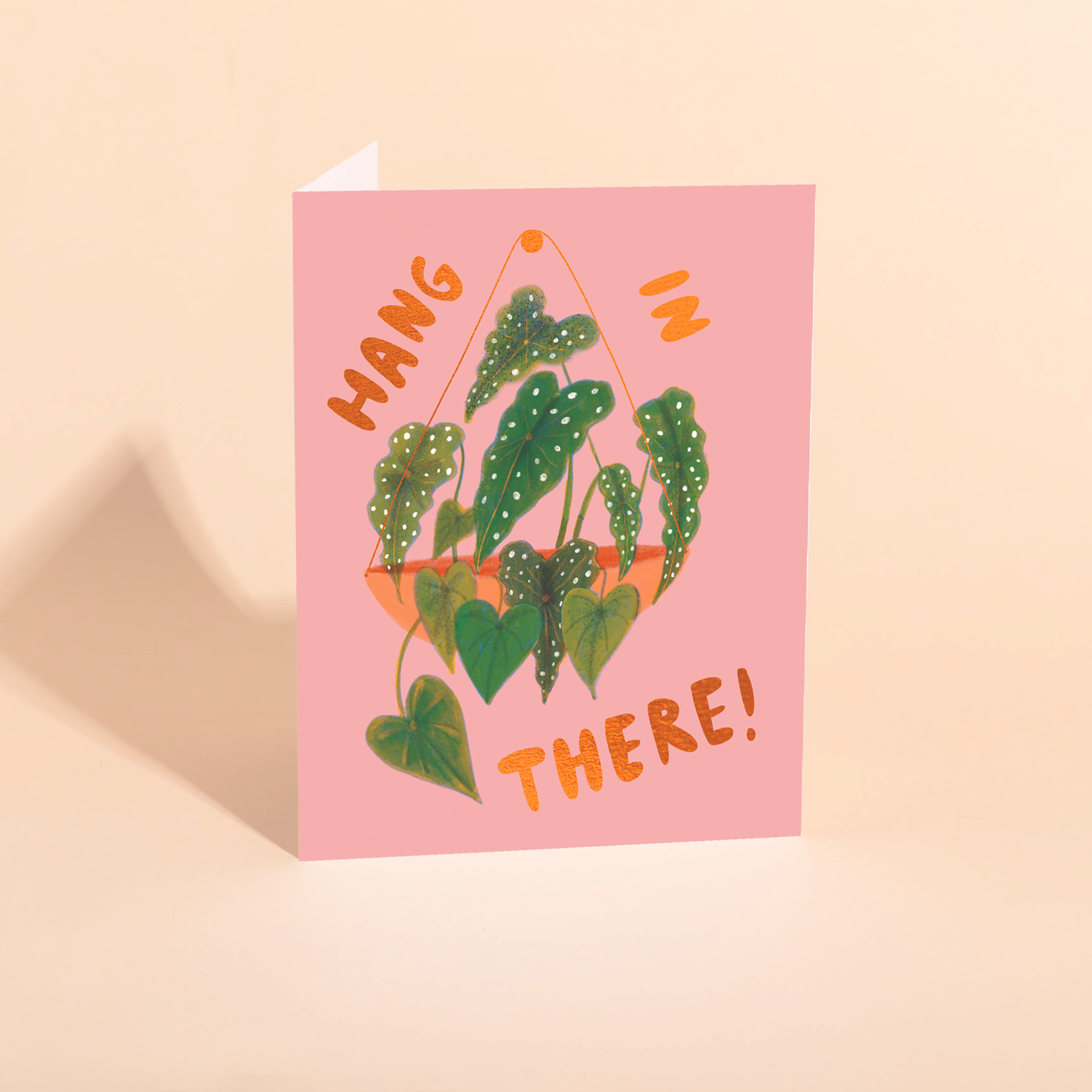 Begonia Maculata Sympathy Card