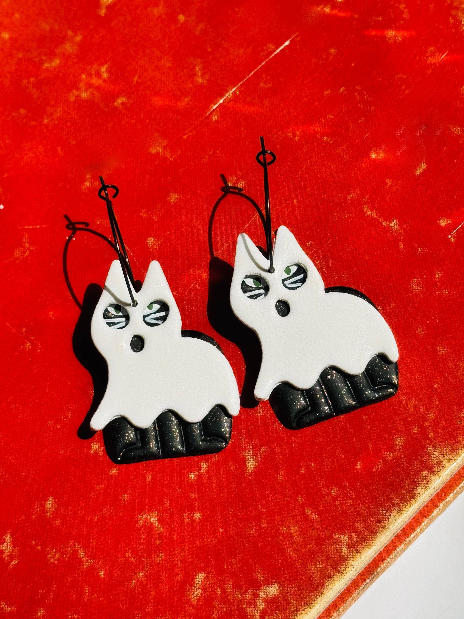 Dark Princess Cat Earrings